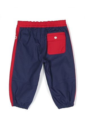 Pantaloni sportivi in cotone rosso e blu GUCCI KIDS | 721549XWAVH4714